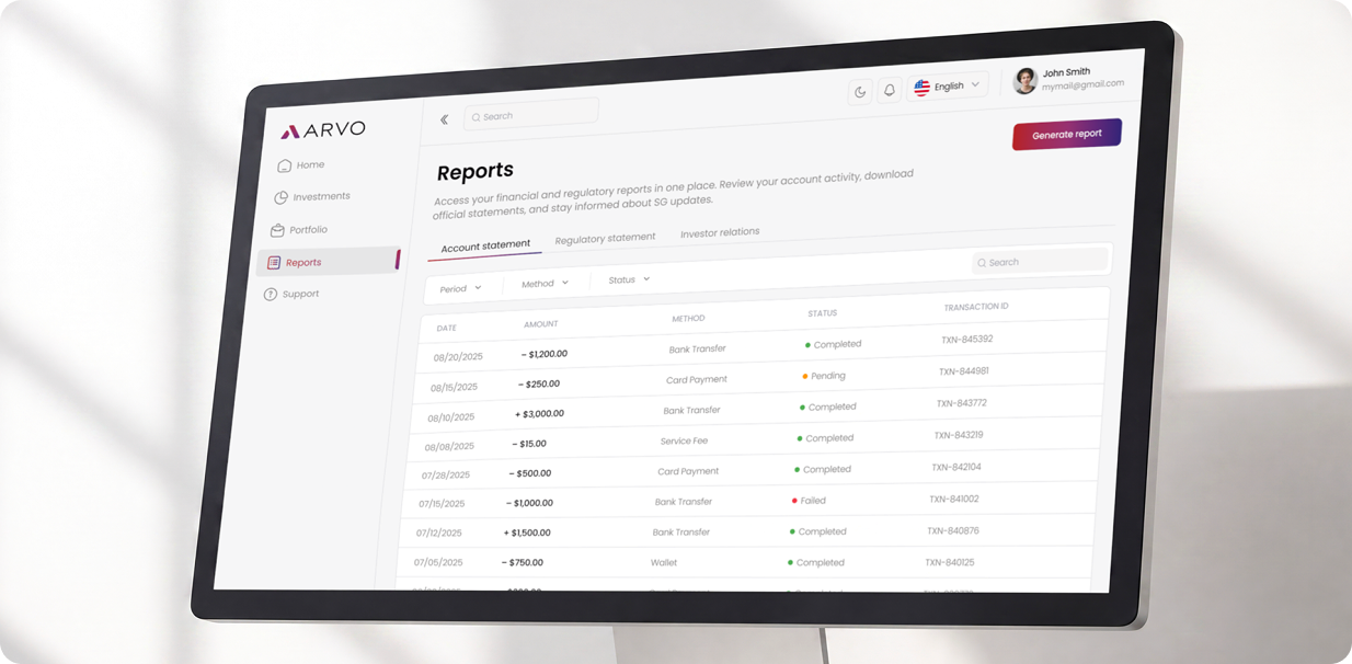 Investment Dashboard